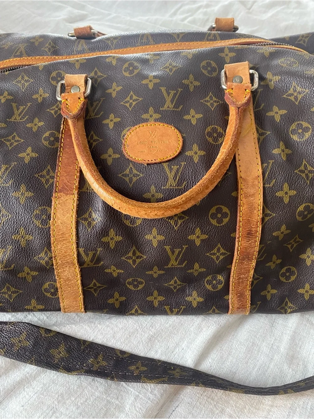 Louis Vuitton Monogram Canvas Duffel with Vachetta Trim
